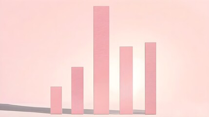 Poster - Analyzing capital costs through a glowing bar graph in a minimalistic environment