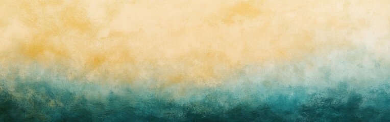 Leinwandbilder - Abstract gradient fill transitioning from muted yellow to rich teal evokes depth and texture suitable for backgrounds and graphic designs