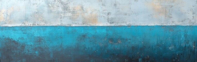 Fototapete - Aged Metal Texture: Blue and Gray Grunge Abstract Background for Industrial or Artistic Designs