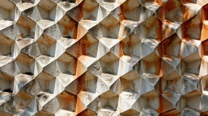 Poster - Abstract wall with repetitive design stock photo --ar 16:9 --raw --v 6 Job ID: 394e2297-a3a9-4c59-a20d-f3736d9ffec6