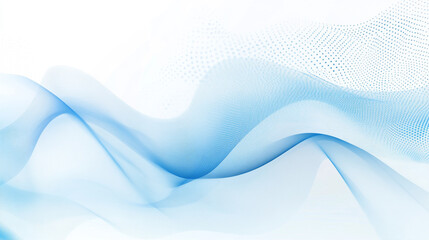 Fototapete - Abstract blue wave design with sparkle effects, Abstract flowing swirl wavy transparent design element, A visually striking design with overlapping blue waves.