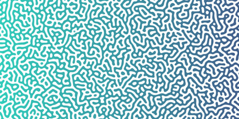 Aufkleber - Turing Abstract Pattern, suitable for any business. White and blue color diffusion reaction seamless pattern.An abstract Reaction-diffusion or Turing pattern formation, coral reef, natural texture,	