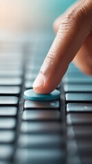 Fototapete - Digital Workplace Evolution Minimalist Payroll Interface with Ergonomic Touch Technology - Transformative HR Software Empowering Efficient Workforce Management