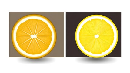 Poster - Dynamic orange fruit illustration digital art modern design minimalist style