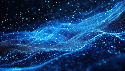 Wall Mural - Abstract digital wave (6)