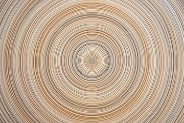 Leinwandbilder - Abstract concentric circular pattern with a textured wooden effect.