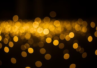Poster - Golden bokeh lights create a magical and festive atmosphere for events