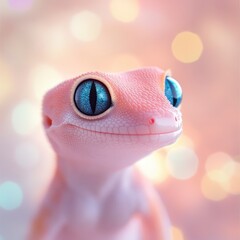 frog on a blue background