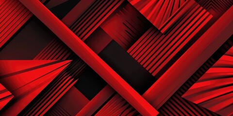 Poster - Abstract vibrant geometric fractal shapes on surface of contemporary design express scene of seamless patterns style. Arranging geometry scenery in pattern perfect for wallpaper and background. AIG61.