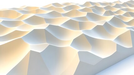 Poster - Dynamic geometric patterns abstract design digital art white background artistic perspective chaos concept
