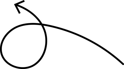 Fototapete - Black hand drawn arrows on white background. Curve arrow icon. Arrow, cursor icon. Collection of pointers. Back, Forward, Next, Previous sign