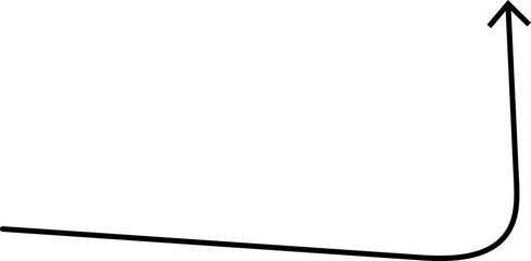Fototapete - Black hand drawn arrows on white background. Curve arrow icon. Arrow, cursor icon. Collection of pointers. Back, Forward, Next, Previous sign