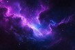 © id - A vibrant display of cosmic nebulas, filled with swirling purple and blue hues.