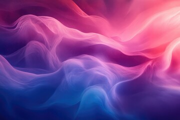 Aufkleber - Abstract image of flowing, translucent fabric in vibrant pink, purple, and blue hues.