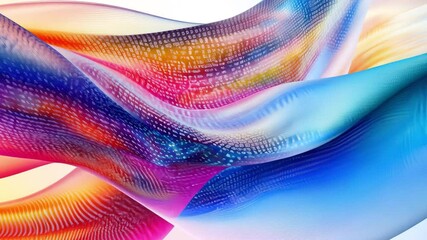 Poster - Colorful Abstract Fluid Art: Dive into the mesmerizing world of abstract fluid art, where vibrant hues dance and merge, creating a visually stunning display of artistic expression.