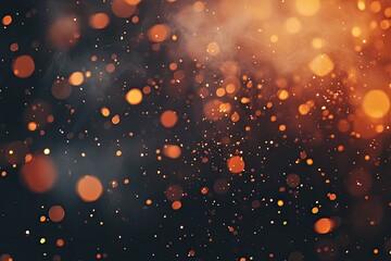 Poster - abstract fiery bokeh background