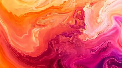 Poster - Vibrant flow of abstract colors in mesmerizing liquid movement