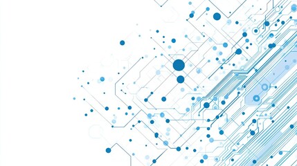 Wall Mural - abstract circuit board pattern