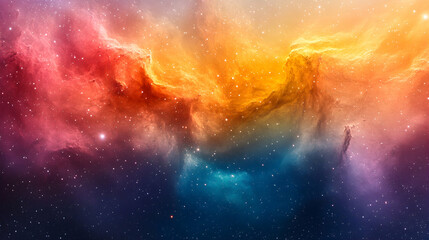 colorful nebula with stars