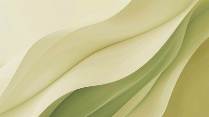Poster - Abstract soft pastel wave pattern in beige and green tones. Digital background for art design. Background image of green and brown with floating and flowing wave pattern and soft pastel color. AIG51.