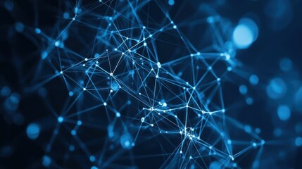 Wall Mural - abstract network of connected points