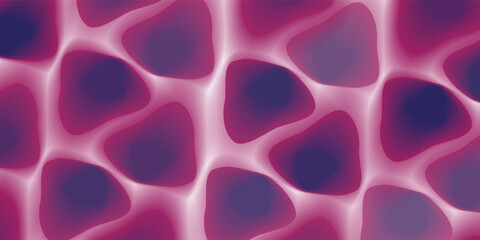 Poster - A dynamic abstract vector pattern features repeating pink and dark blue shapes, creating a visually striking and modern design. Contrasting colors and smooth transitions.