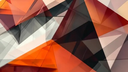 Poster - Geometric pattern transformation with vibrant colors and dynamic overlays