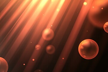 Poster - abstract glowing orbs