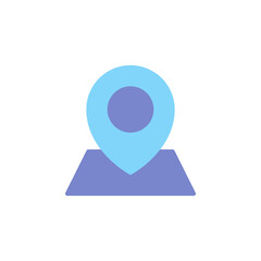 Poster - Geolocation Marker Icon Representing Location and Navigation in Mapping Applications and Travel Contexts