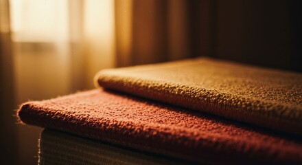 Poster - Two books are stacked on top of each other, one of which is red