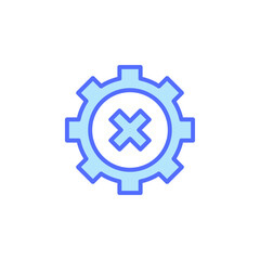 Poster - Stylized Gear Icon Representing Error Settings in Internet Marketing and SEO for Digital Business Strategy and Optimization
