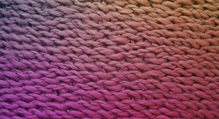Aufkleber - A close up of a purple and orange knit fabric