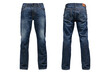 © cici - men's washed dark blue jeans isolated on transparent background