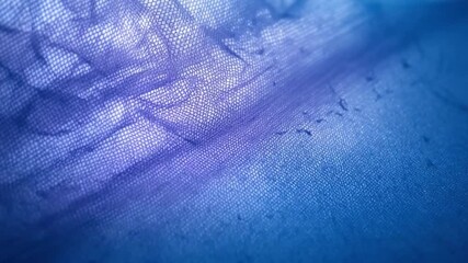 Intricate blue fabric texture, subtle netting pattern with delicate textile detailing