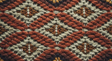 Aufkleber - A close up of a colorful, multi-colored, multi-textured piece of fabric