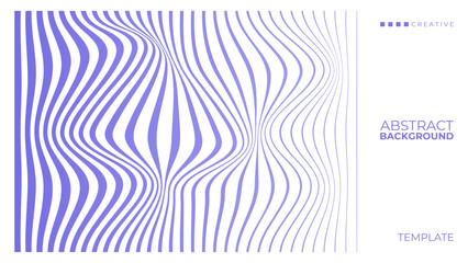 Poster - Lines wave style abstract background. Wavy line pattern for creative graphic design. Vector illustration.