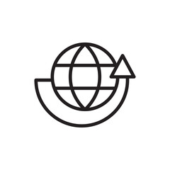 Poster - Global Internet Marketing Growth Icon Representing SEO Strategies and Digital Analytics for Business Development and Online Success