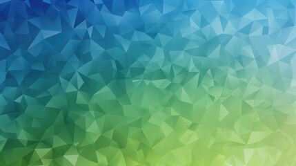 Fototapete - Blue and green polygonal abstract background. Background image of geometric shape with green and blue color. Design for poster. Abstract contemporary and creative design. Technology innovation. AIG51.