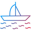 © maryam - Sailboat Line Icon Style