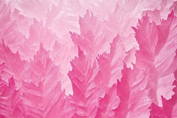 Wall Mural - abstract pattern of delicate pink crystalline formations.