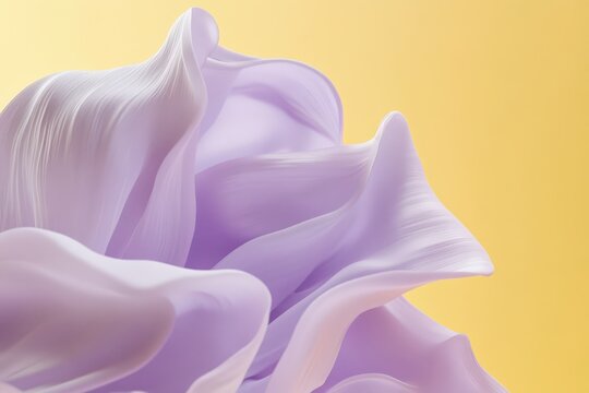 Abstract depiction of flowing, lavender fabric.