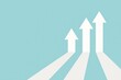 © Oulailux - Upward trajectory: Ascending arrow icons symbolize business growth, goal achievement, and positive movement in a modern, minimalist style, ideal for concepts such as progress, success.