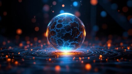 Aufkleber - energy of fractal realms abstract background 