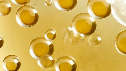 Poster - Bubbles dancing in a golden liquid as light refracts through the glass on a sunny afternoon Generative AI