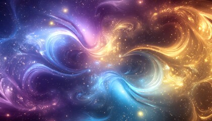 Wall Mural - a beautiful abstract representation of the vast outer universe
