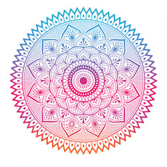 mandala round ornament pattern , elegant colorful mandala background
