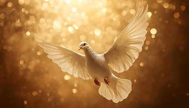 Peaceful dove�symbolizing holy spirit