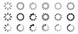 © stoker - Loading bar icons. Set loading bar progress icon. Circle loader collection. Loading status on white background. Vector illustration.