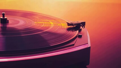Poster - Hand presenting vintage vinyl record, sunlight illuminating blurred natural background with soft bokeh effect highlighting music collection and nostalgic audio moment