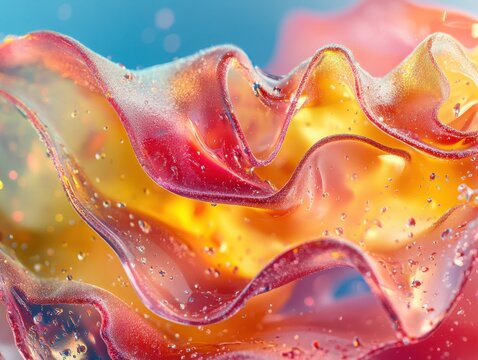 liquid fold light glitch wave background
